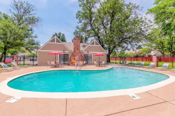 swimming pool at Mt Carmel Village apartments