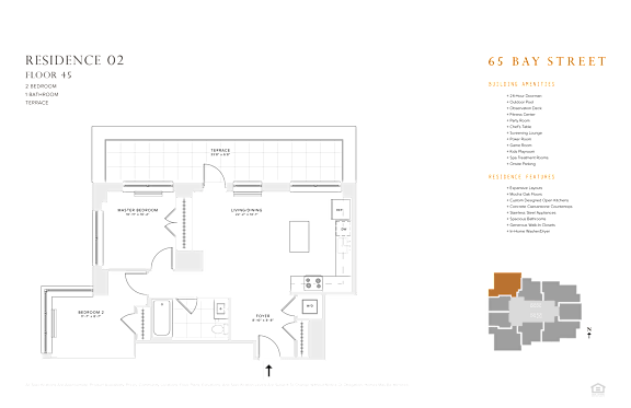 Floor Plan  2 bedroom 1 bathroom floor plan at 65 Bay Street, New Jersey, 07302