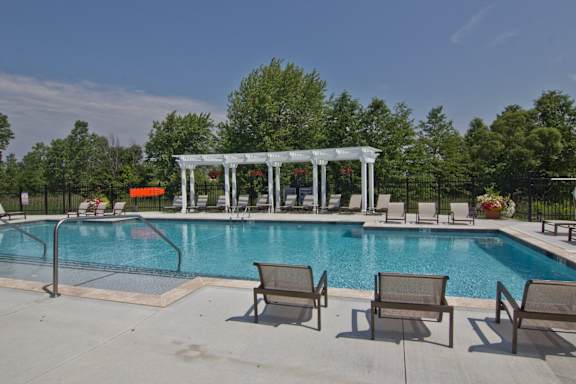 Pool with sundeck