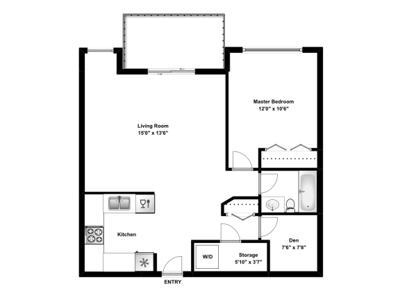 1 bed, 1 bath, upscale apartments with patio at Beacon Heights Apartments in Calgary, AB