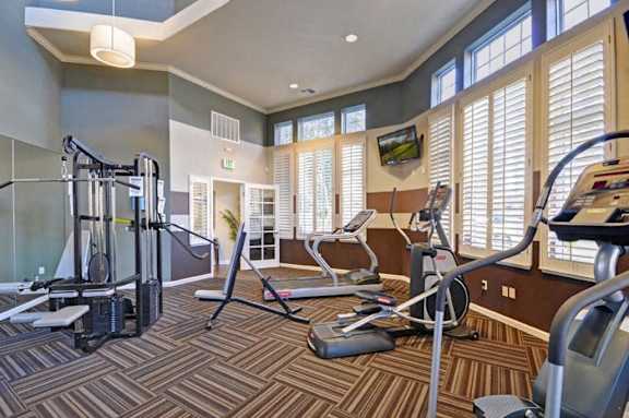 State of the Art Fitness Center at Renaissance Apartments in Santa Rosa, California