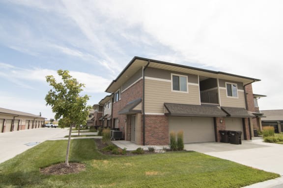 attached garage at North Pointe Villas in north Lincoln, Nebraska
