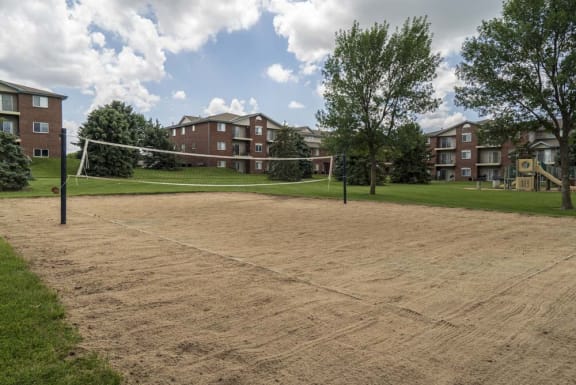Sand volleyball court at Northridge Heights in north Lincoln, Nebraska 68504