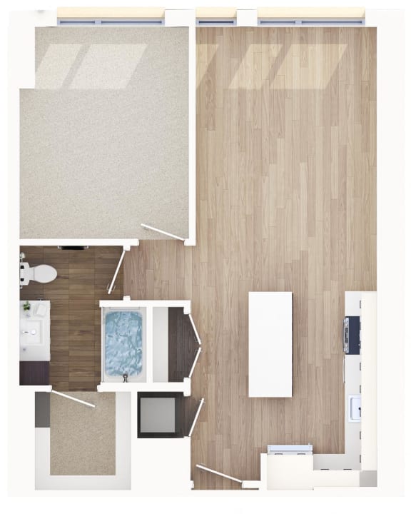 The Pearl - Bergamot Floor Plan at The Pearl, Maryland