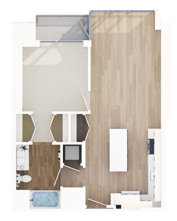 The Pearl - Camelia Floor Plan  at The Pearl Apartment Community in Silver Spring, 20910