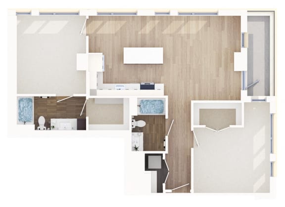 The Pearl - Laurel Floor Plan at The Pearl, Maryland