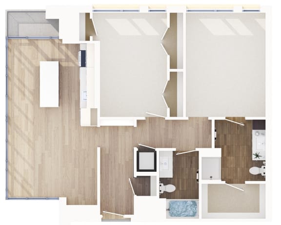 The Pearl - Poplar Floor Plan at The Pearl, Maryland