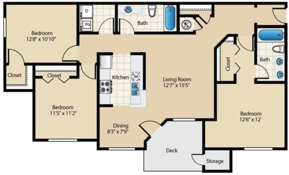 Cottonwood Renovated Floor Plan at Wyndchase at Aspen Grove, Tennessee