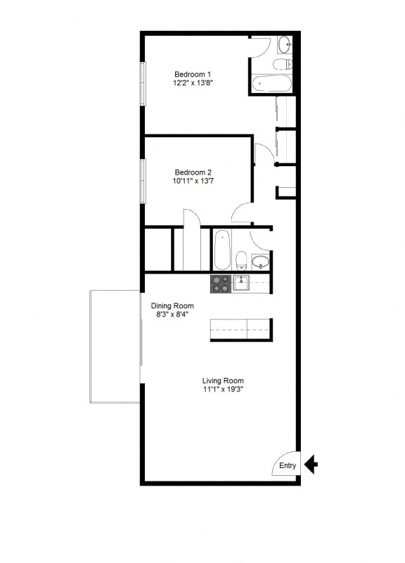 Two Bedroom Apartment Two Bedroom Apartment at Winton Village Apartments, Rochester, 14623