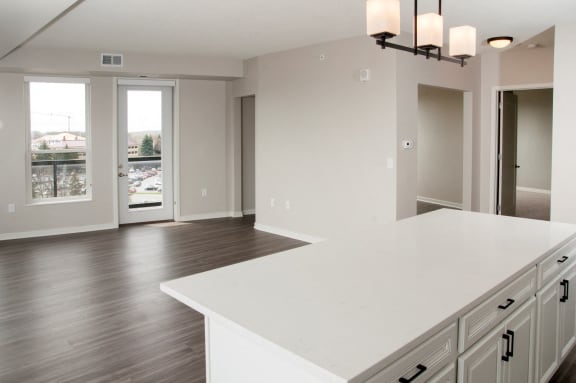 Private Patio with Natural Light at Residences at 1700, Minnetonka