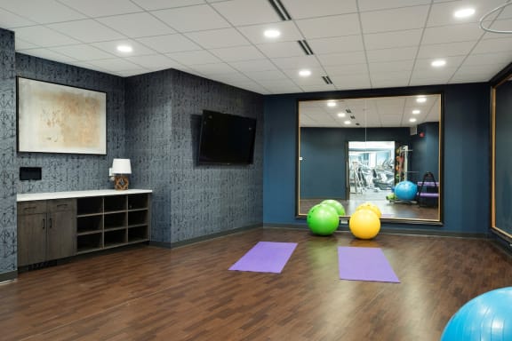 Fitness Center with Yoga Studio at Residences at 1700, Minnetonka