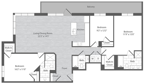 three bedroom apartments in Merrifield VA