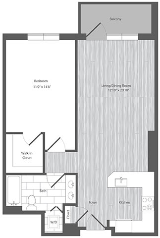 one bedroom  with balcony in Merrifield VA