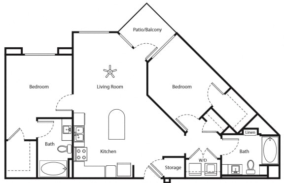 Corona, CA Metro at Main Apartments 2 bedroom 2 bath