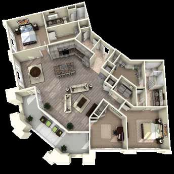 Morehead Floor Plan at Berkshire Main Street, North Carolina