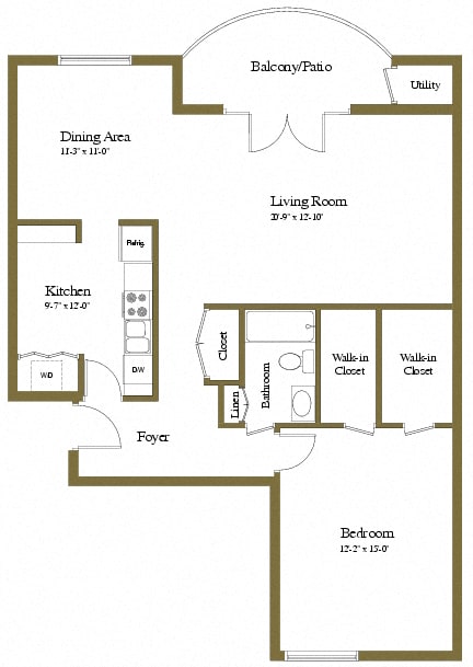 Modern Open Floor Plans at The Brittany in Pikesville