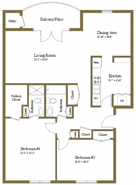 Spacious Floor Plans at The Brittany in Pikesville