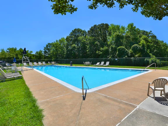 Extensive Resort Inspired Pool Deck  at Chapel Valley Townhomes, Baltimore, 21236