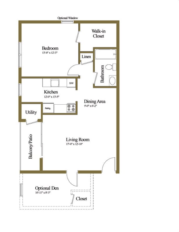 1 bedroom 1 bathroom at Seminary Roundtop Apartments, Lutherville, MD