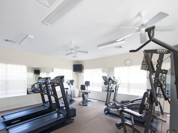Fully equipped gym and fitness center at The Summit
