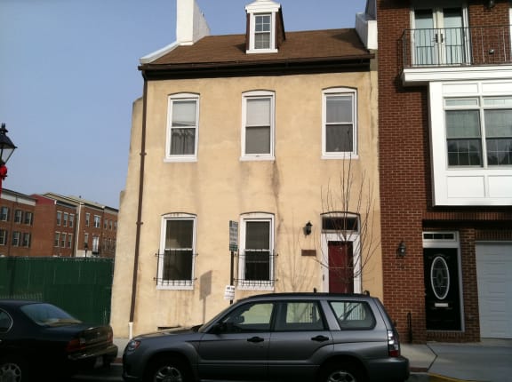 Front Exterior at Arbuta Arms Apartments*, Baltimore, Maryland