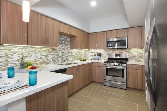 Furnished Kitchen at Nineteen800, Cupertino, CA, 95014