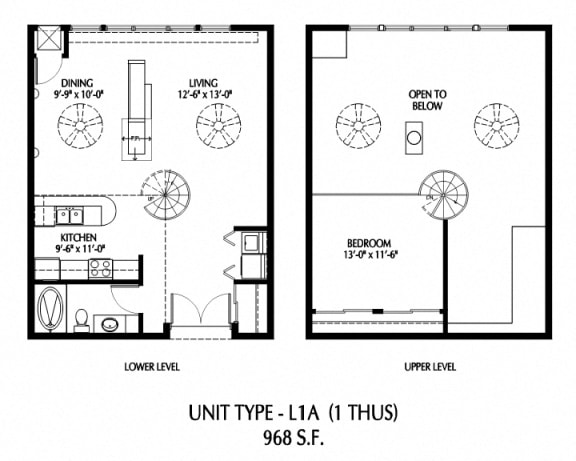 One Bedroom_Floor Plan at 808 Berry Place, Minnesota