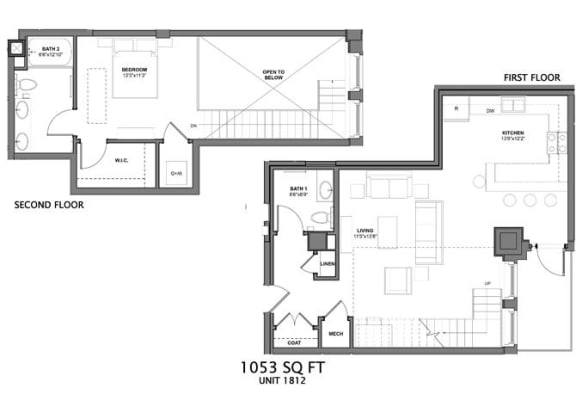 1 Bedroom Floor Plan
