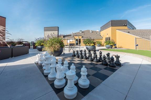 Rooftop Chess at The Bluffs at Nine Mile Creek, Eden Prairie, MN, 55344