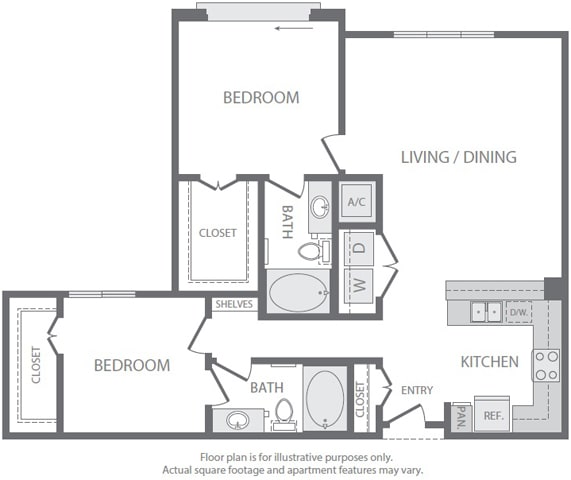 B4 Floorplan B4 Floorplan at Windsor South Lamar, Austin