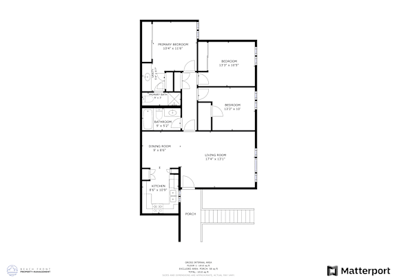 Floor Plan  3 Bed 2 Bath - 3629 Penn Mar Ave