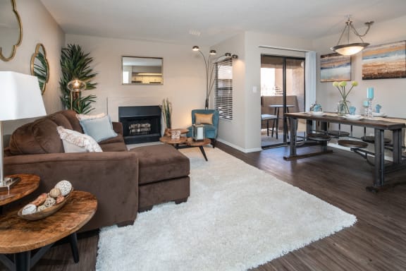 Modern and Transitional Living Room at Salado Springs, Tempe, AZ, Arizona