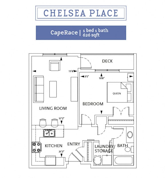 Chelsea Place - 1 Bedroom - Cape Race