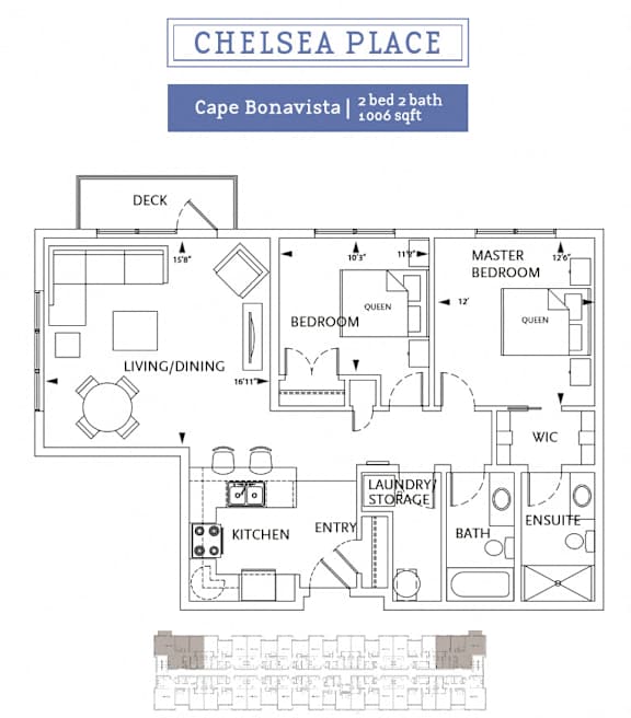 Chelsea Place - 2 Bedroom 2 Bath - Cape Bonavista