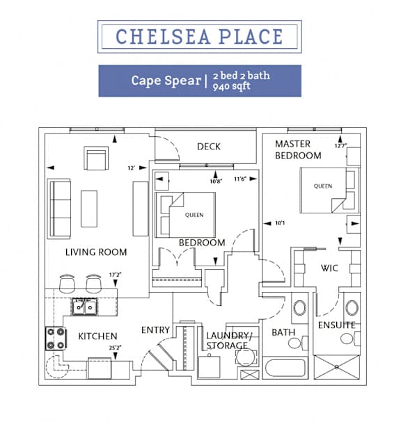 Chelsea Place - 2 Bedroom 2 Bath - Cape Spear