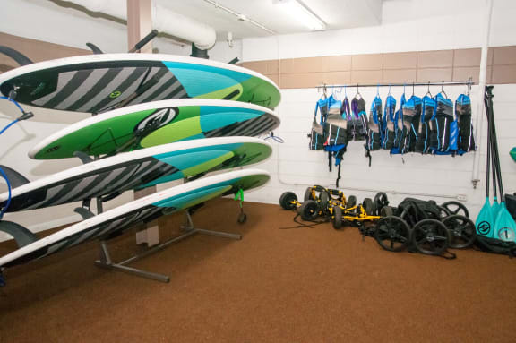 Free Paddle Board at Calhoun Towers, Minneapolis, Minnesota