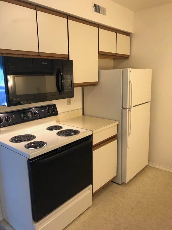 Over-the-Range Microwaves at Lakeside Village Apartments, Clinton Township