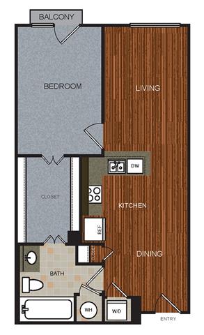 A2 Floor Plan at Berkshire Riverview, Texas