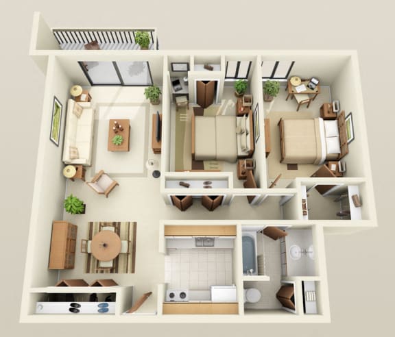 1 & 2 Bedroom Apartments in Westland, MI | Westwood Village