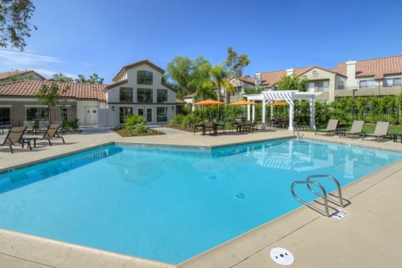 Pool view at Legends at Rancho Belago, Moreno Valley, California