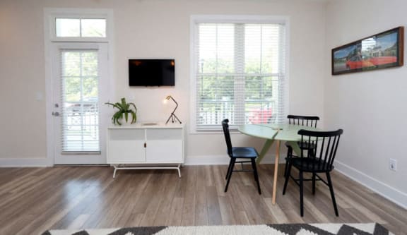 wide plank wood flooring at Link Apartments&#xAE; Mixson, North Charleston