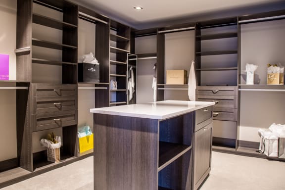 Closet at Quarry at River North Apartments, Indianapolis, Indiana