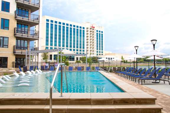 Blue Cool Swimming Pool at Quarry at River North Apartments, Indianapolis, 46240