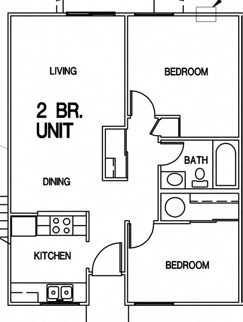 Floor Plan  2 Bedroom