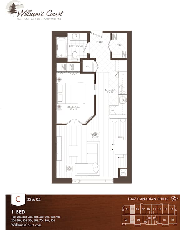 Willam's Court C - 1 Bedroom Type 1