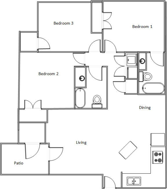 Floor Plan  Three Bedroom