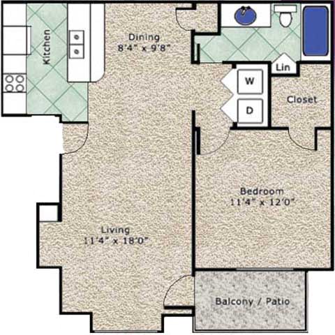 Othello Floor Plan at Bardin Oaks, Arlington, 76018