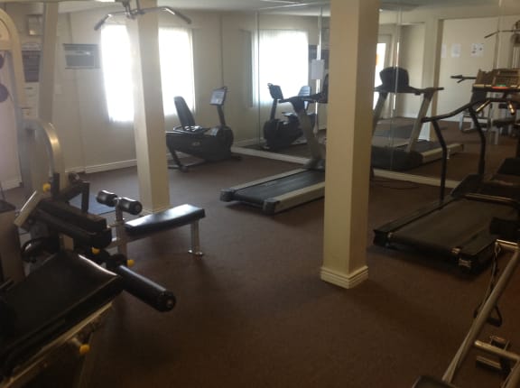Fitness Center With Modern Equipment at Highlander Park Apts, Riverside, 92507