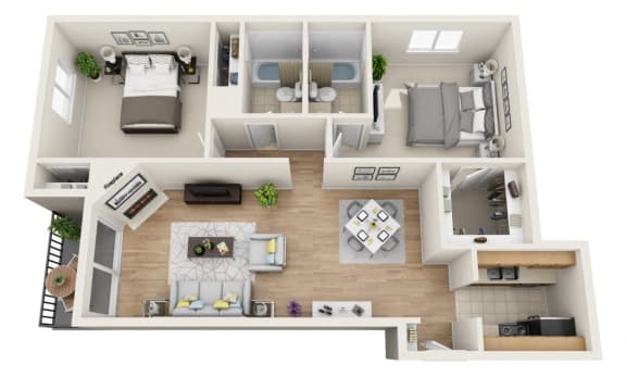 at Hillside View, Los Angeles, California