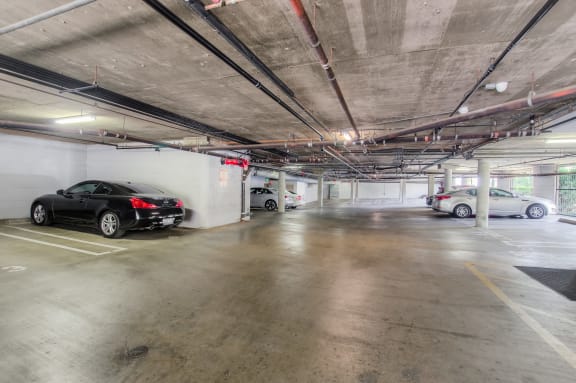 Underground Parking Area at Hillside View, California, 90046
